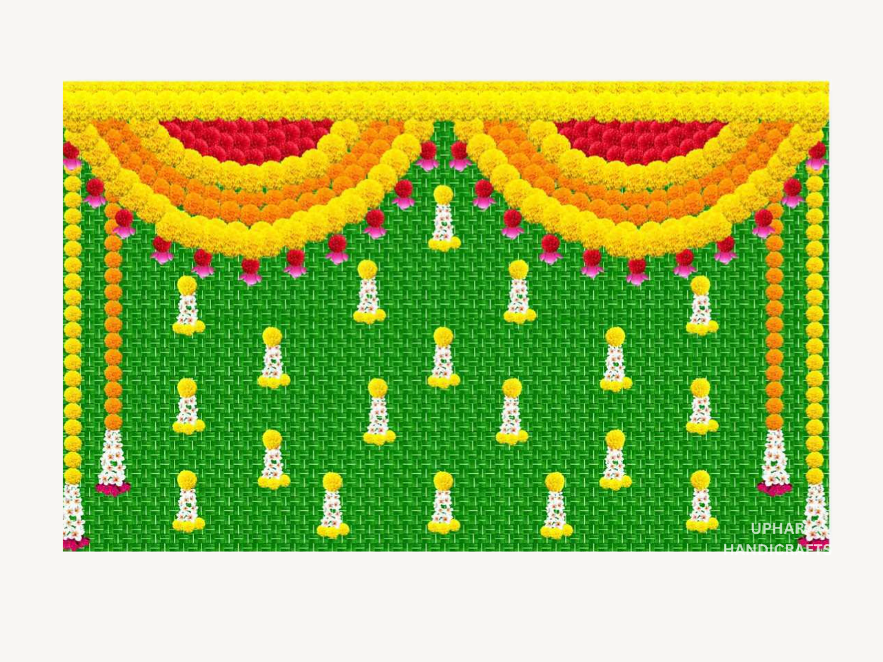 Celebration Backdrop for Festivals Pooja Room & Wedding Decorations