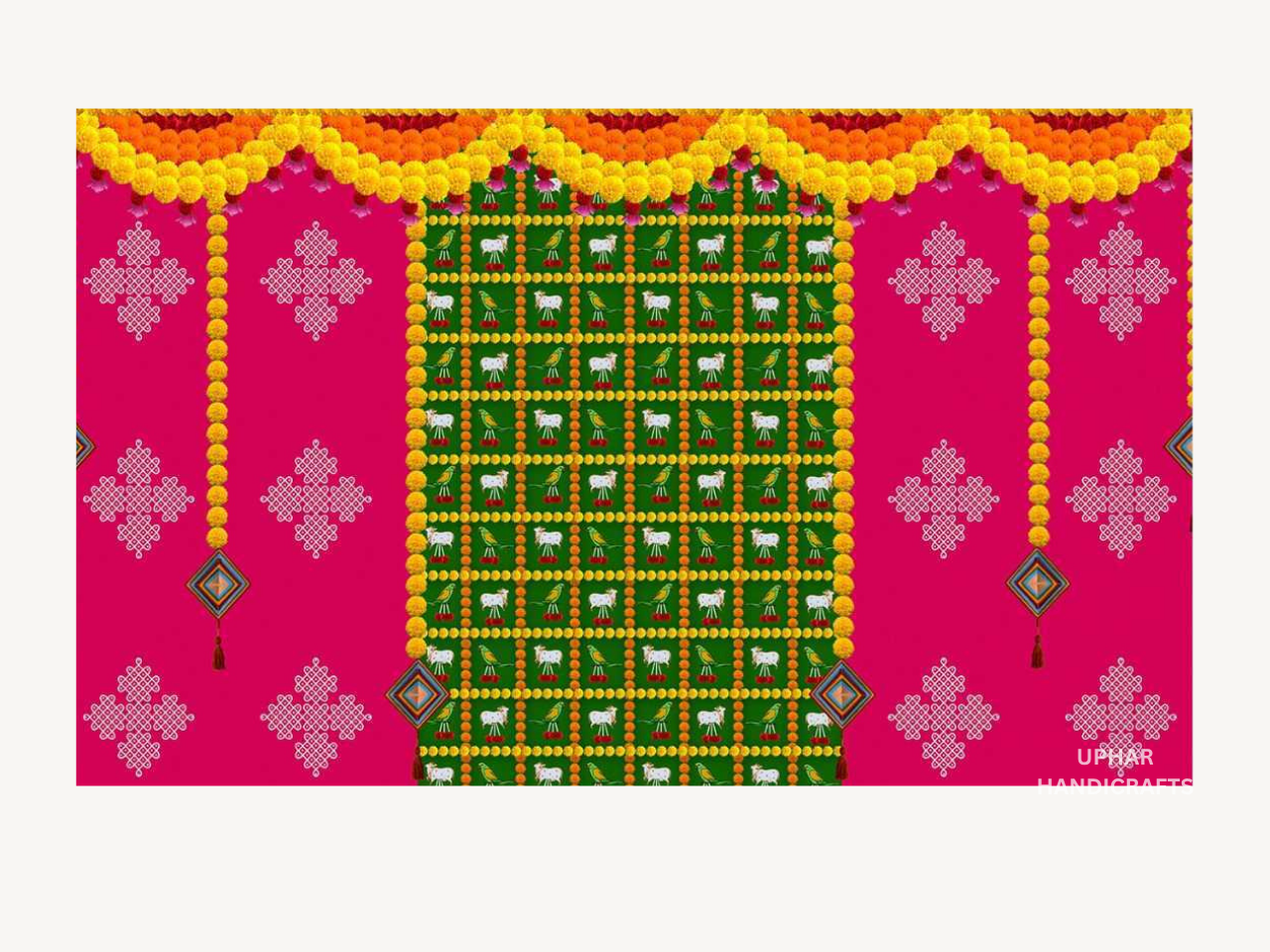 Ethnic Wall Hanging Backdrop for Festivals & Wedding Decor