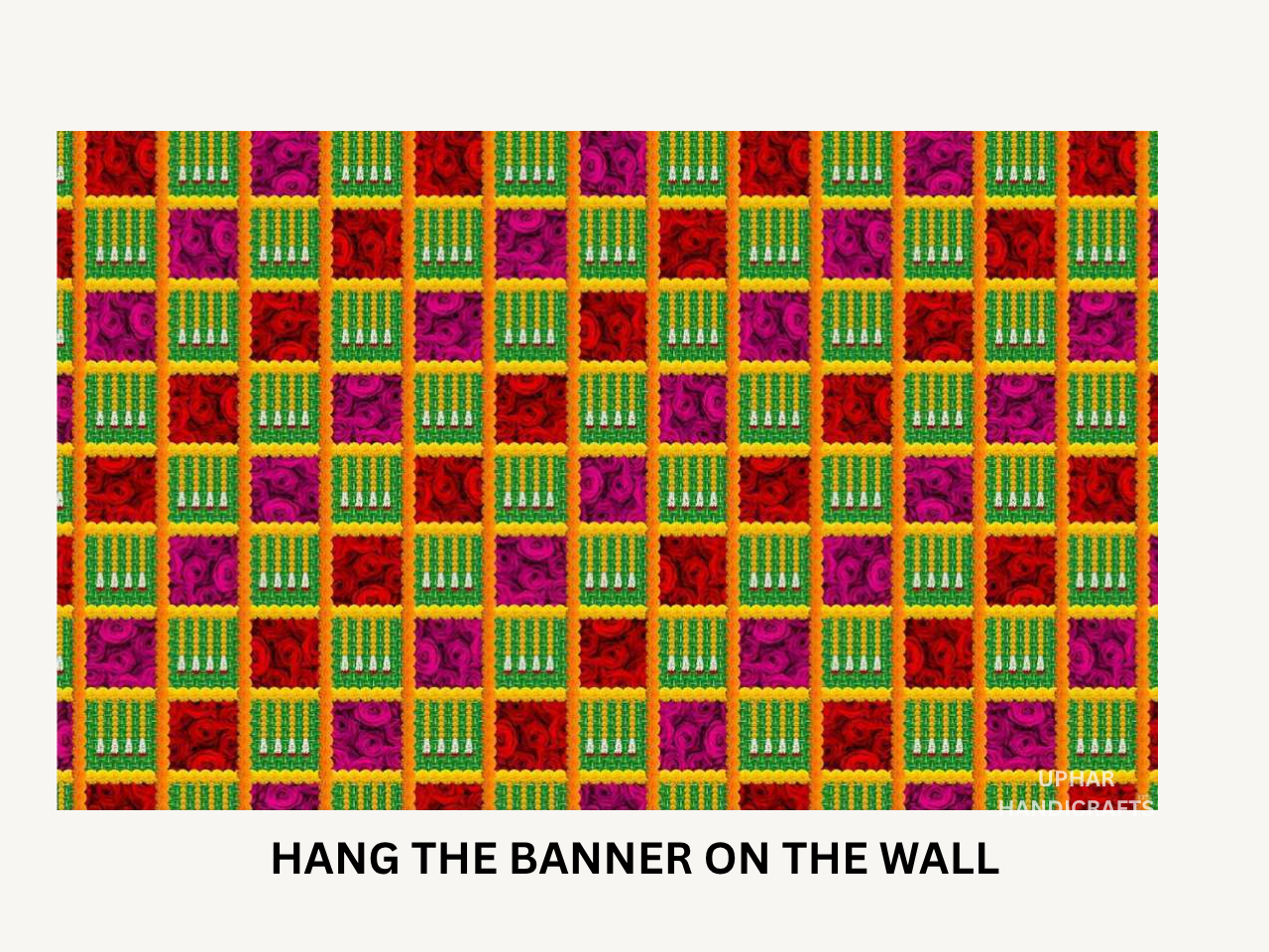 Ethnic Wall Hanging Backdrop for Pooja, Diwali, and Celebrations