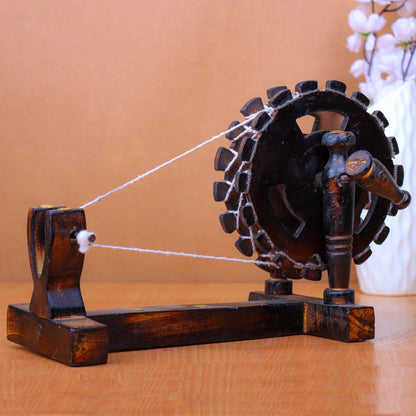 Wood Antique Gandhi Charkha Showpiece