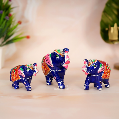 Handpainted Rajasthani elephant showpieces