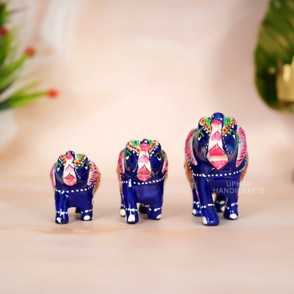 Handpainted Rajasthani elephant showpieces