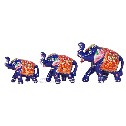 Handpainted Rajasthani elephant showpieces