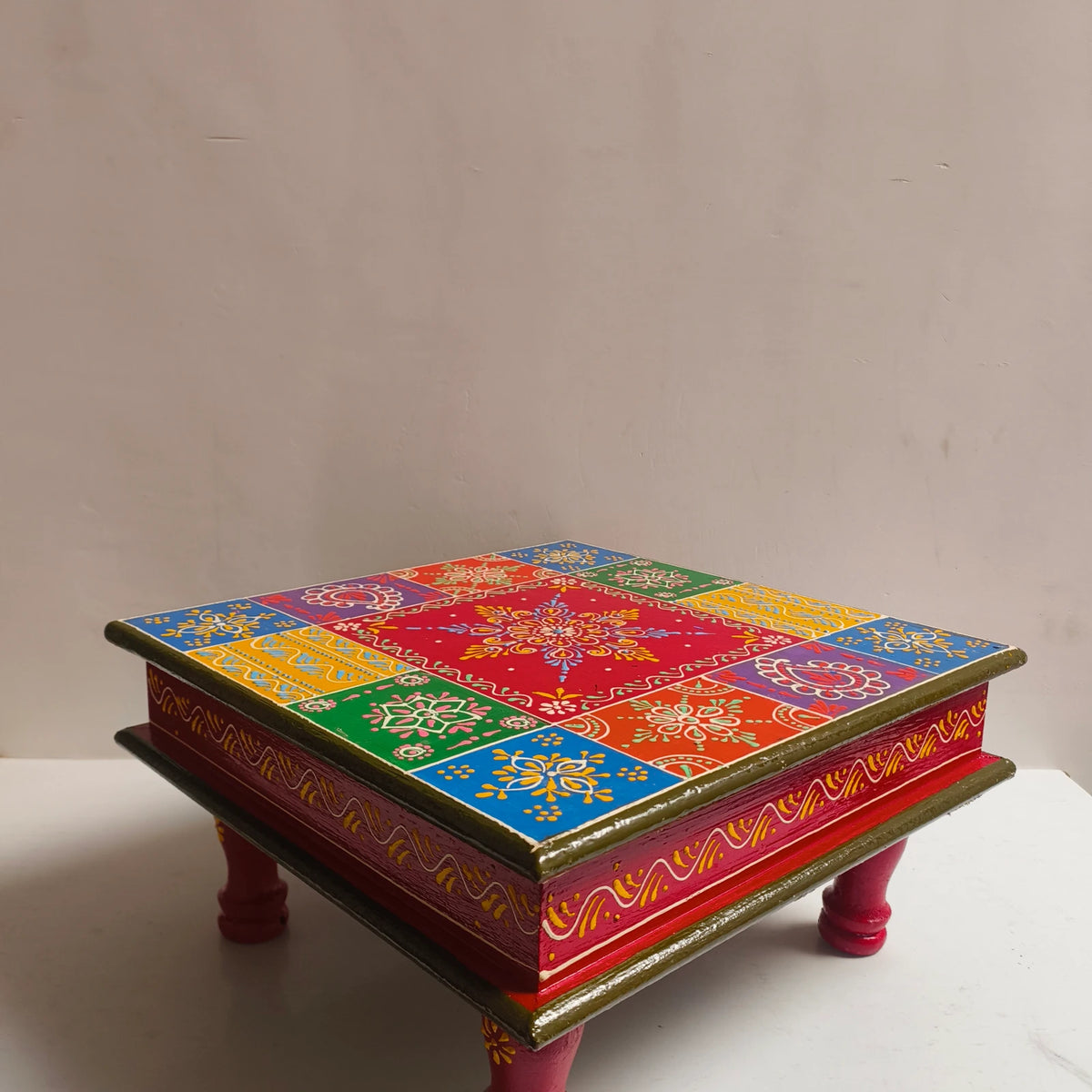 12 Inch Pooja Choki for God Statues
Large Hindu Idol Display Stand
Traditional Indian Pooja Platform
Home Temple Decoration
Religious Altar Home Decor
Uphar Handicrafts