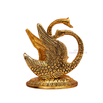Golden Swan Tissue Paper Holder Decorative Metal Napkin Stand for Dining Table