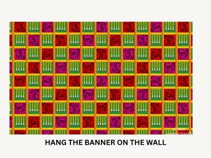 Ethnic Wall Hanging Backdrop for Pooja, Diwali, and Celebrations