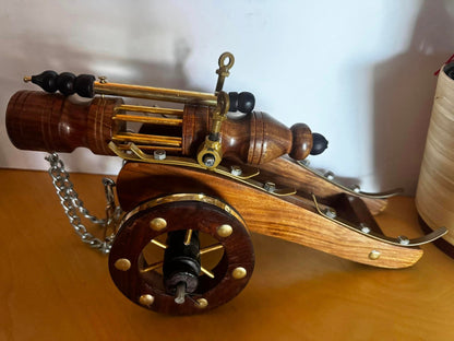 Wooden Canon showpiece