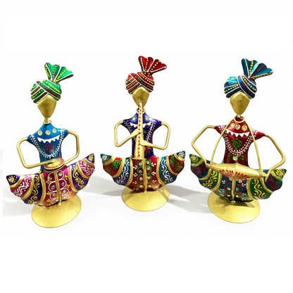 Handmade Metal Decor
Table Decor
Rajasthani Handicraft Set
Musician Figurine Set 
Uphar Handicrafts