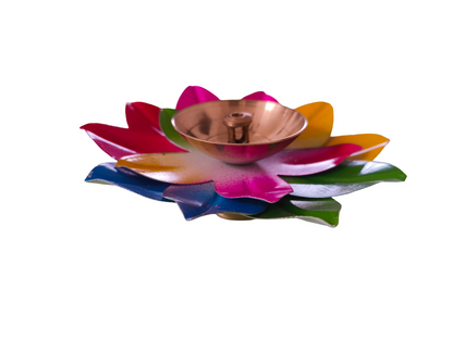 Ethnic Lotus Shape Diya for Pooja, Temple, Home & Spiritual Decor