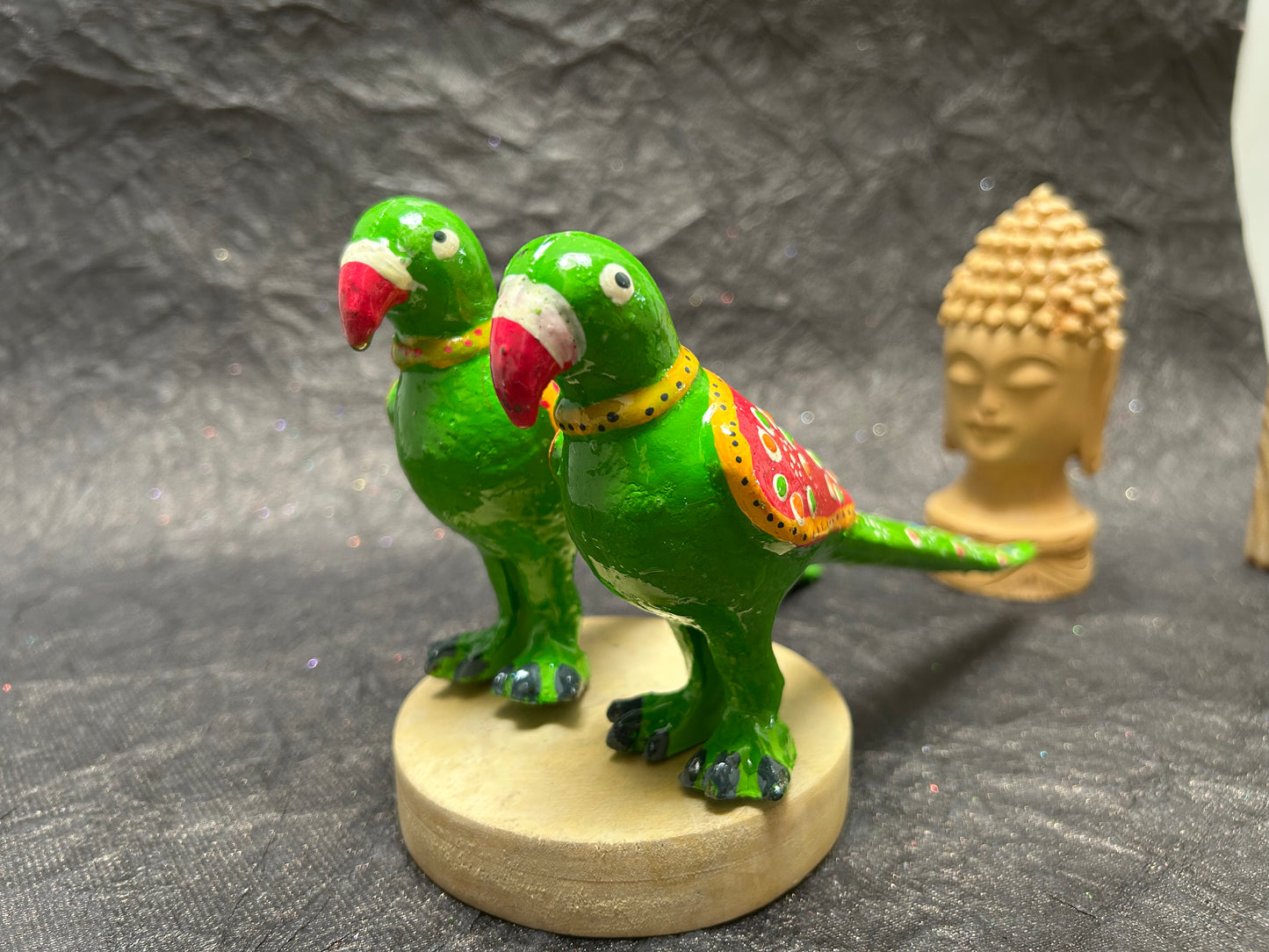Metal-parrot (set of 2 )