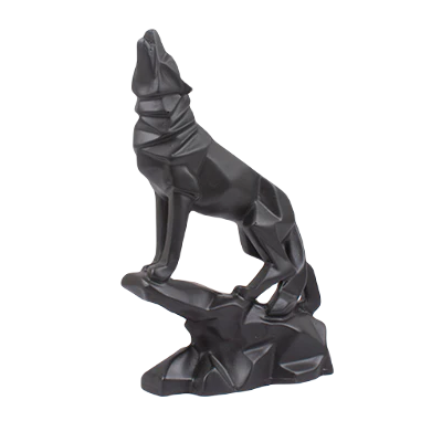 Black Wolf Statue for Home Decor
Polyresin Wolf Sculpture
Wolf Figurine on Rocky Base
Decorative Animal Showpiece
Office and Living Room Decor
Uphar Handicrafts