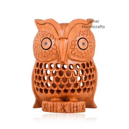 Brown Wooden Owl Showpiece
Single Carved Owl Figurine
Natural Wooden Decorative Design
Traditional Indian Craftsmanship
Living Room Shelf and Table Decor
Boho Ethnic Home Accent
Uphar Handicrafts