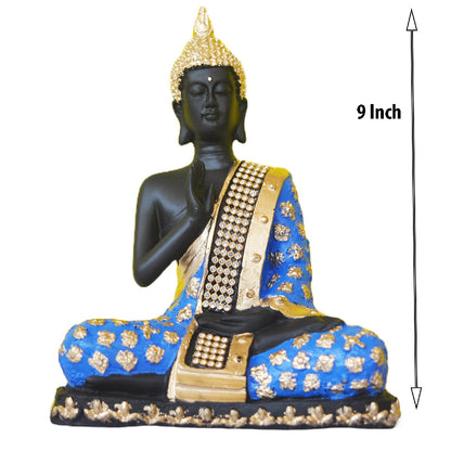 Blue Gold Buddha Statue Gift
Symbol of Peace and Serenity
Spiritual Housewarming Gift
Resin Buddha Home Decor
Uphar Handicrafts
