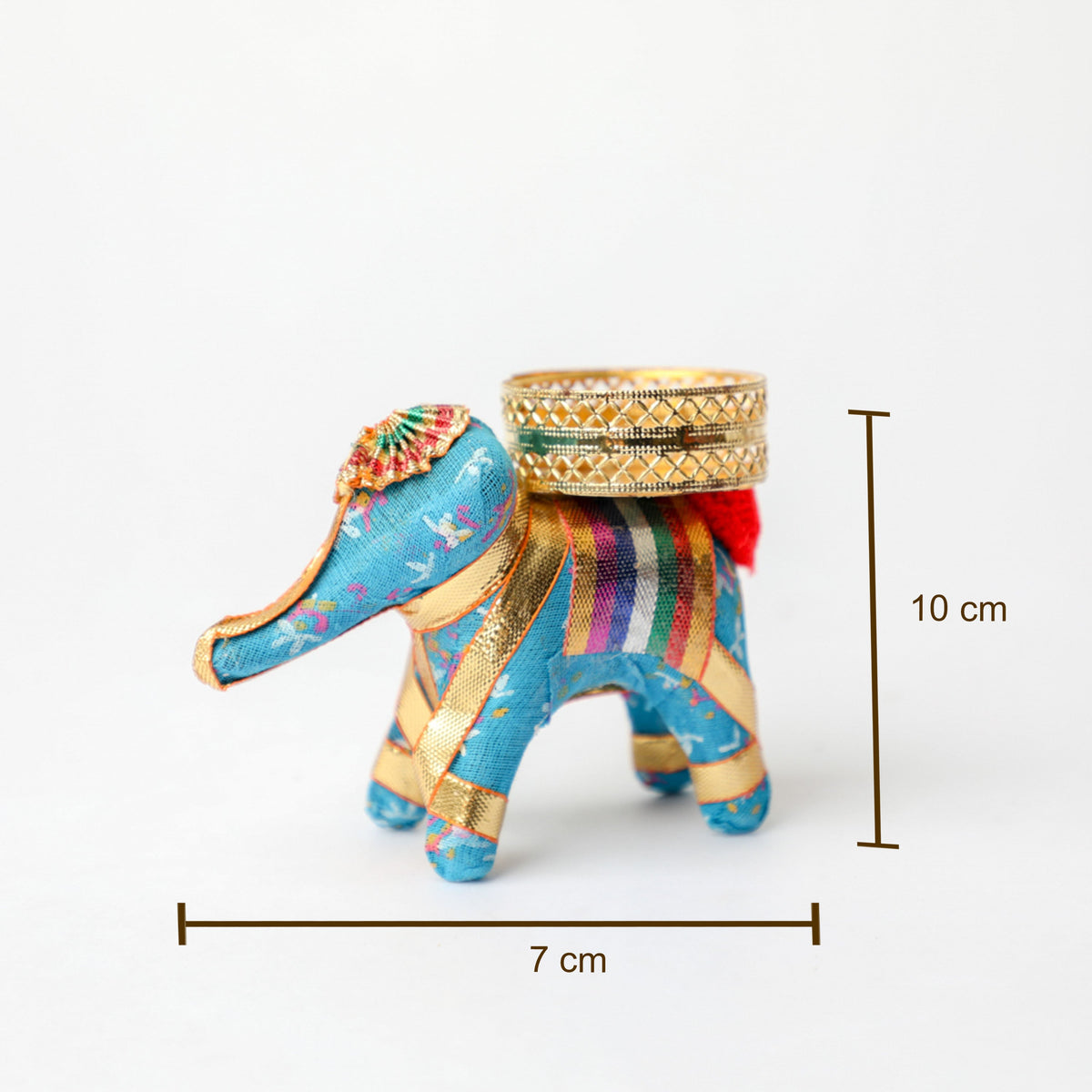 Elephant Fabric Tealight Candle Decor
Handcrafted Elephant Shaped Holder
Traditional Indian Decorative Craft
Fabric Tealight Candle Holder
Table Centerpiece and Shelf Accent
Festive Ethnic Home Decoration
Uphar Handicrafts