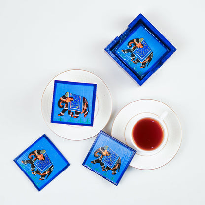 Elephant Wooden Coaster
Hand-Painted Traditional Elephant Motif
Wooden Indian Art Coaster
Handcrafted Indian Table Decor
Cup Mug and Glass Surface Protector
Ethnic Home and Dining Table Accent
Uphar Handicrafts