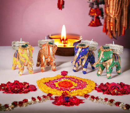 Fabric Elephant Tealight Holder
Handcrafted Elephant Candle Holder
Decorative Indian Fabric Home Decor
Tealight Candle Holder for Tabletop
Traditional Elephant Inspired Design
Festive Home and Pooja Decor
Uphar Handicrafts
