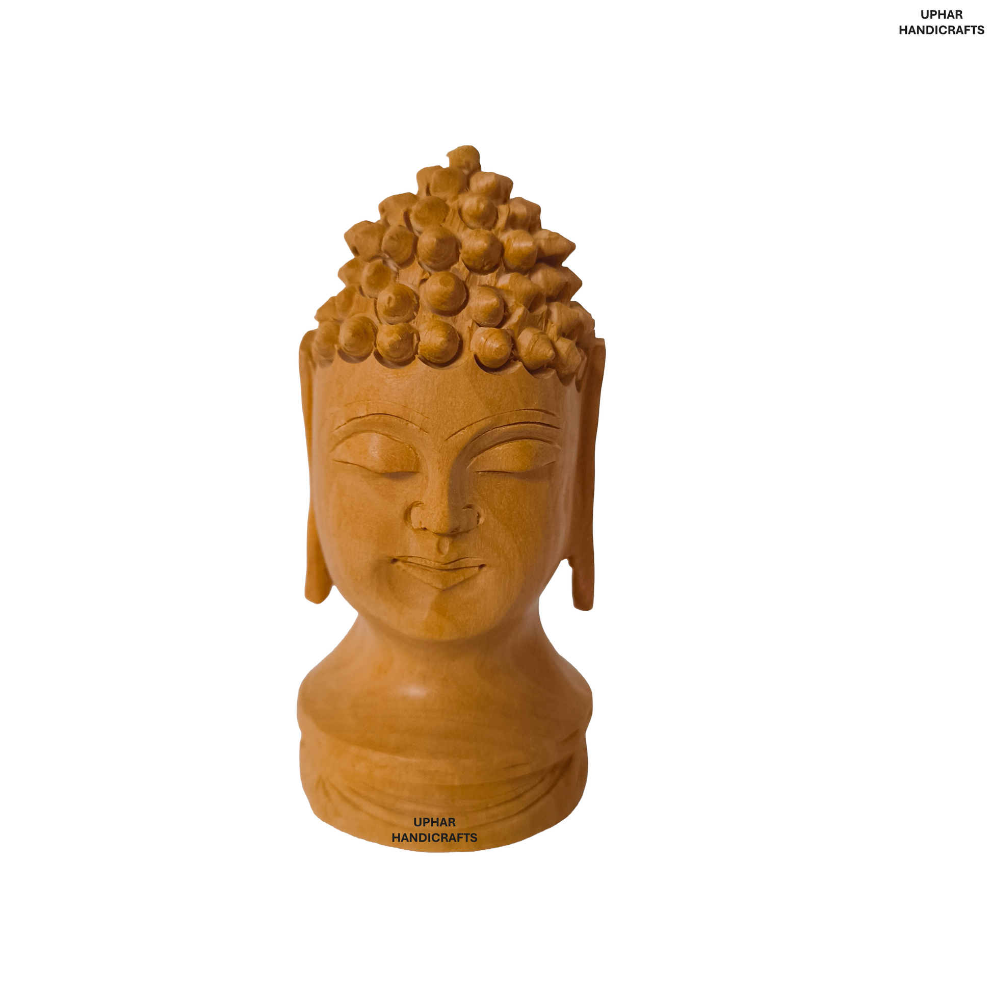 Meditation Home Decor
Handmade Indian Decor
Handcarved Buddha Head
Uphar Handicrafts