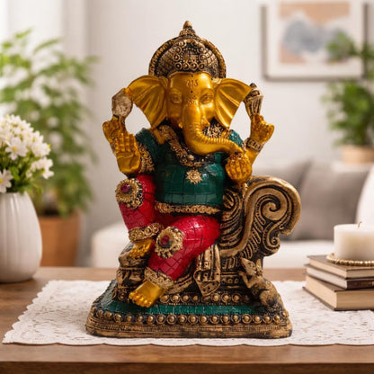 Colorful Ganesh Ji Idol
Ganesh Chaturthi Home Decor
Housewarming Gifting
Handcrafted Resin Ganesha Idol
Uphar Handicrafts