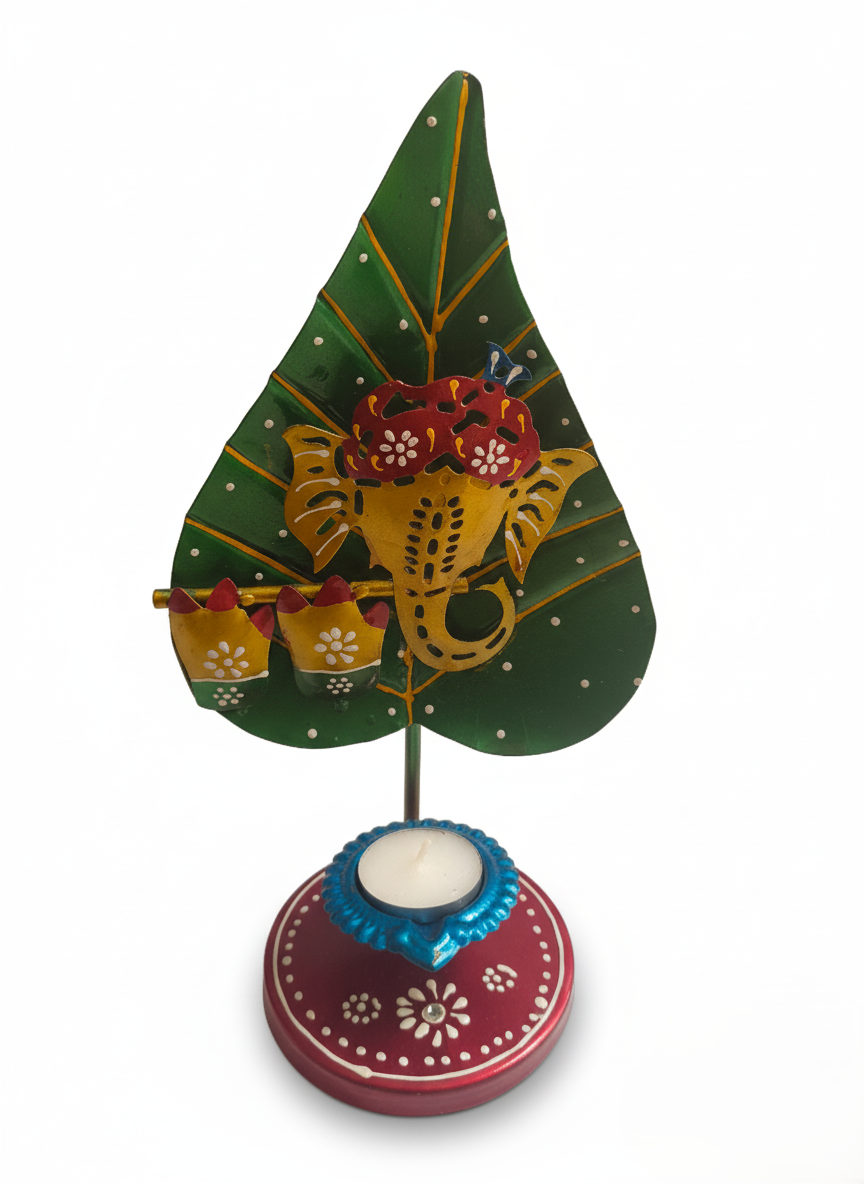 Green Red Ganesh Ji Diya Stand
Colorful Hand-Painted Ganesh Ji Decor
Indian Festive Tea Light Holder
Decorative Metal Diya Stand
Traditional Hindu Home Decor
Diwali and Navratri Decoration
Uphar Handicrafts