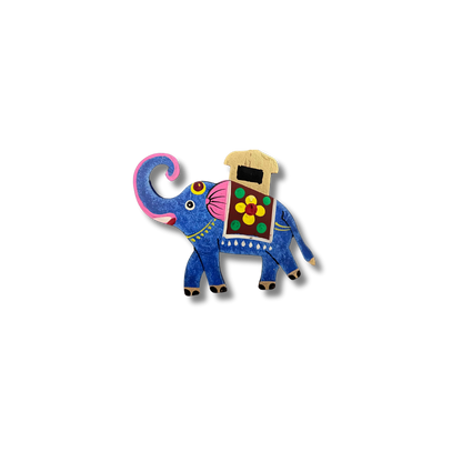 Hand-Painted Blue Elephant Magnet
Traditional Rajasthani Folk Art Design
Eco-Friendly Wooden Fridge Magnet
3.5x3.5 Inch Compact Gift
Diwali Wedding and Baby Shower Favor
Boho Indian Kitchen and Office Decor
Uphar Handicrafts