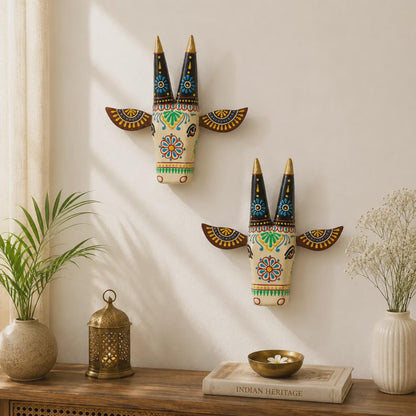 Wooden Cow Head Wall Decor
Indian Traditional Art
Hand-Painted Home Decor
Uphar Handicrafts