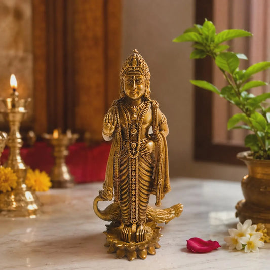 Lord Murugan Brass Statue
Handcrafted Murugan Ji with Peacock
Traditional Brass Hindu Idol
Indian Handmade Religious Statue
Brass Deity for Home Mandir
Pooja Room and Spiritual Decor
Uphar Handicrafts