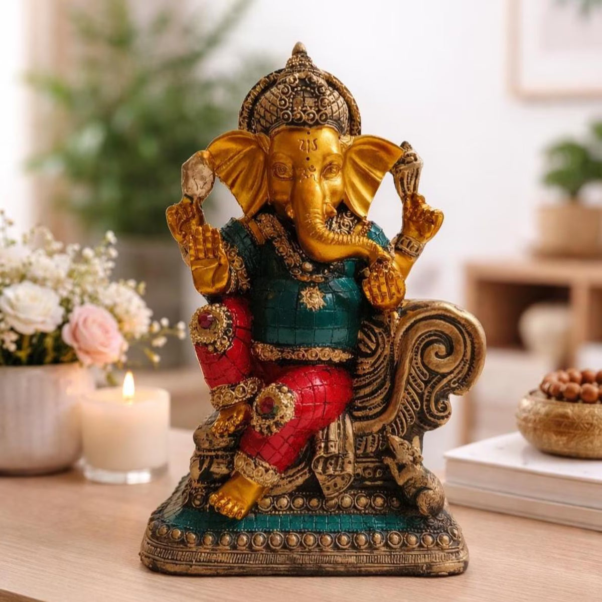 Handcrafted Ganesh Ji Idol
Ganesh Chaturthi Puja, Home, Festive Decor
Puja Room and Mandir Decor
Handcrafted Gold Ganesh Ji Statue
Uphar Handicrafts