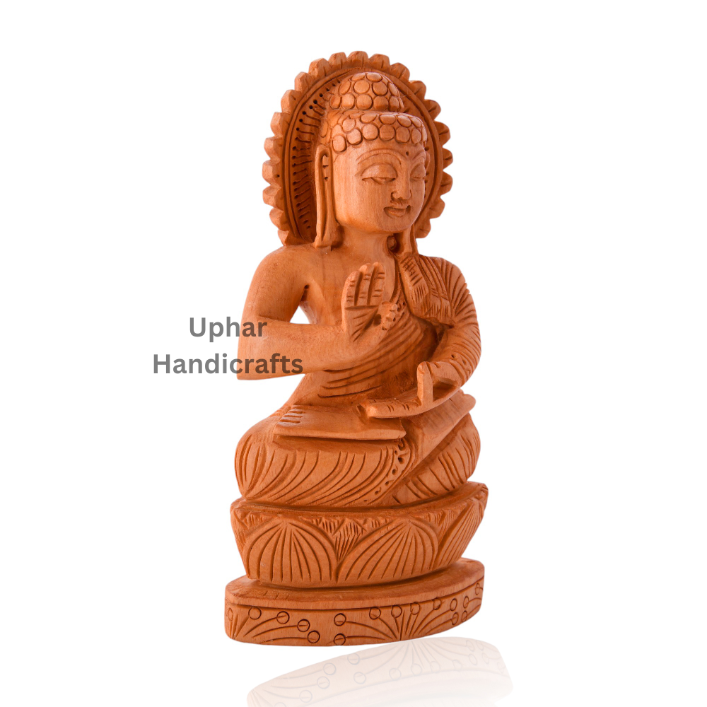 Handcrafted Wooden Buddha Home Decor
Traditional Indian Artisan Wood Craft
Detailed Hand-Carved Buddha Design
Natural Wooden Finish
Tabletop Shelf and Spiritual Altar Decor
Peaceful Meditation and Yoga Room Accent
Uphar Handicrafts