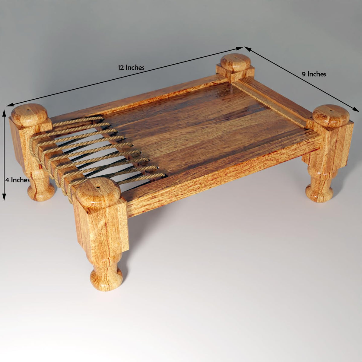 Handicraft Wooden Khaat Tray
Premium Wooden Dining Tray
Traditional Indian Charpai Design
Serving Tray for Kitchen
Rustic Tabletop Home Decor
Uphar Handicrafts