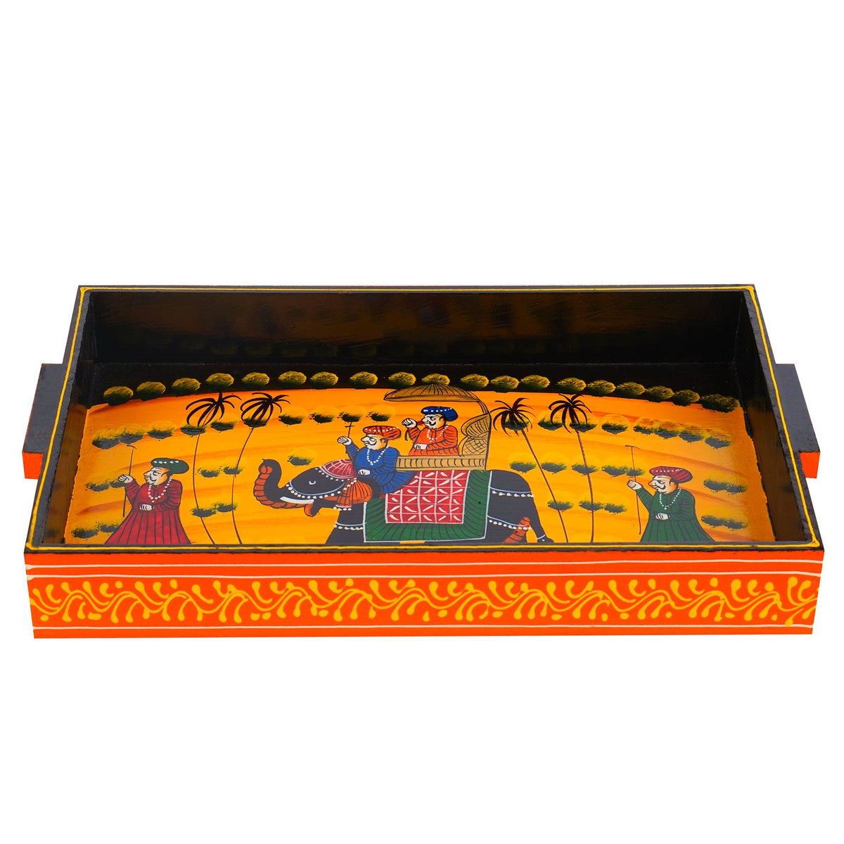 Handpainted Elephant Serving Tray Collection
Set of 3 Wooden Trays
Rajasthani Elephant Rider Artwork
Small Medium Large Tray Sizes
Colorful Traditional Indian Decor
Uphar Handicrafts