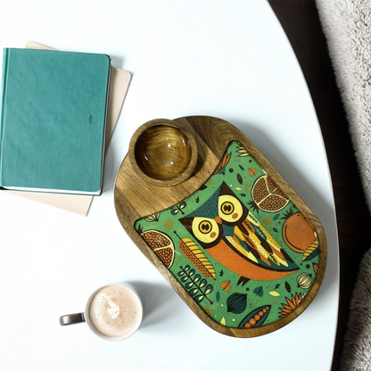 Hand Painted Wooden Tray with Bowl
Decorative Wooden Serving Tray
Traditional Handcrafted Table Decor
Tray with Bowl for Snacks and Condiments
Durable Wooden Kitchen Serving Set
Uphar Handicrafts