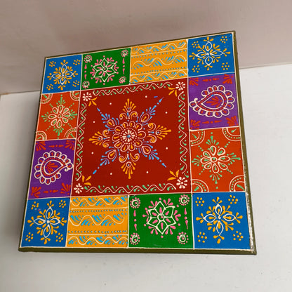 Indian Religious Altar Choki
Traditional Stand for God Idols
Hindu Pooja Room Decoration for diwali
God Statue Display Platform
Traditional Indian Home Decor
Uphar Handicrafts
