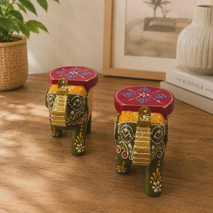 Indian Wooden Elephant Gift Set
Hand Painted Elephant Decor
Colorful elephant set of 2
Traditional Indian Home Gift
Uphar Handicrafts