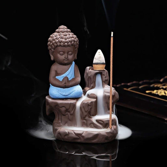 Meditating Monk Buddha Backflow Burner
Brown Polyresin Spiritual Incense Decor
Waterfall Smoke Backflow Design
Monk and Buddha Meditation Showpiece
Yoga Room and Meditation Corner Decor
Compact Home and Office Spiritual Accent
Uphar Handicrafts
