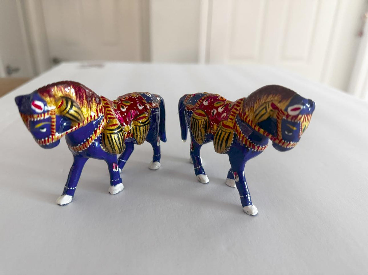 Meenakari Spiritual Horse Decor
Auspicious Horse Statue
Traditional Indian Decorative Showpiece
Gold and Blue Meenakari Design
Horse Figurine for Home and Office
Uphar Handicrafts