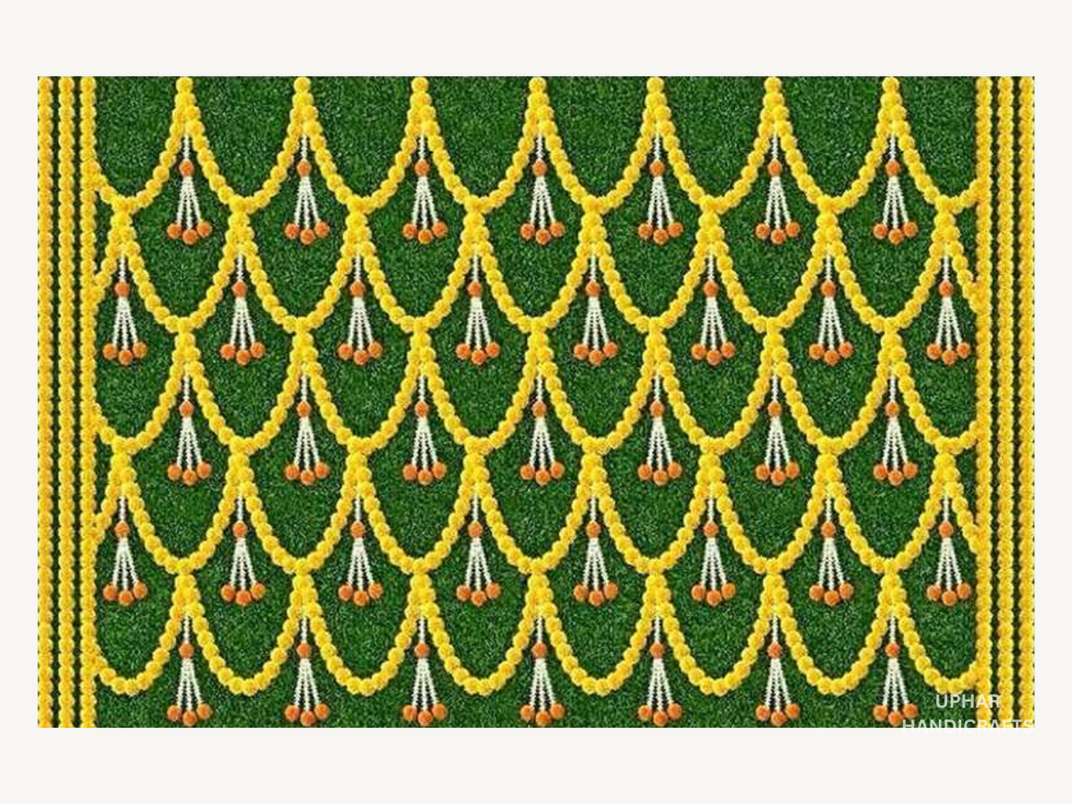 Multicolor Indian Pichwai Backdrop
Traditional Marigold Parrot Cow and Lotus Design
5x8 Feet Large Fabric Wall Decor
Cotton Mix Reusable Backdrop Cloth
Pooja Wedding and Baby Shower Decoration
Indian Cultural and Festive Event Background
Uphar Handicrafts