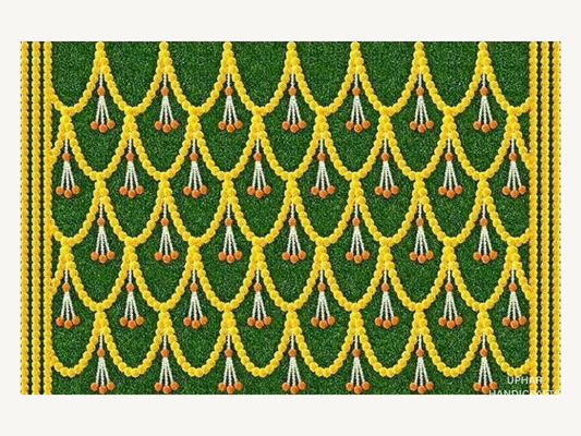 Multicolor Indian Pichwai Backdrop
Traditional Marigold Parrot Cow and Lotus Design
5x8 Feet Large Fabric Wall Decor
Cotton Mix Reusable Backdrop Cloth
Pooja Wedding and Baby Shower Decoration
Indian Cultural and Festive Event Background
Uphar Handicrafts