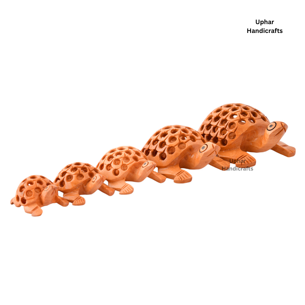 Natural Wooden Tortoise Showpieces Set
Five Handcrafted Tortoise Figurines
Premium Wood with Smooth Finish
Traditional Artisan Home Decor
Spiritual and Cultural Display Accent
Festive and Corporate Gifting Idea
Uphar Handicrafts