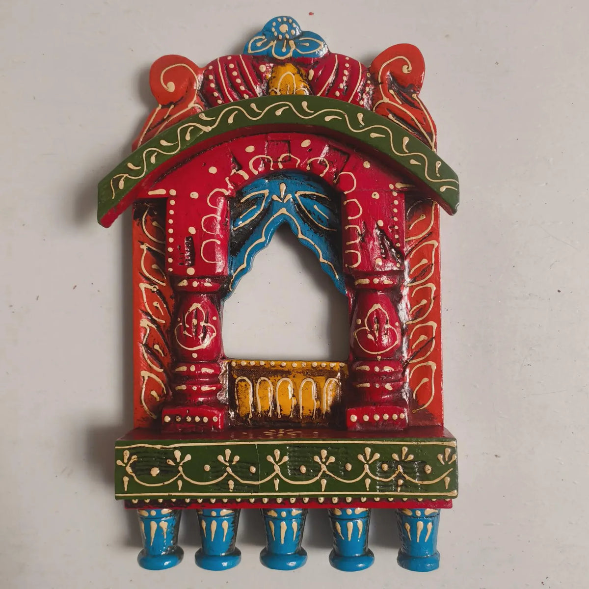 Rajasthani Wooden Jharokha Frame
Traditional Indian Architecture Decor
Hand Painted Wooden Wall Accent
Indian Home Decor frame
Uphar Handicrafts
