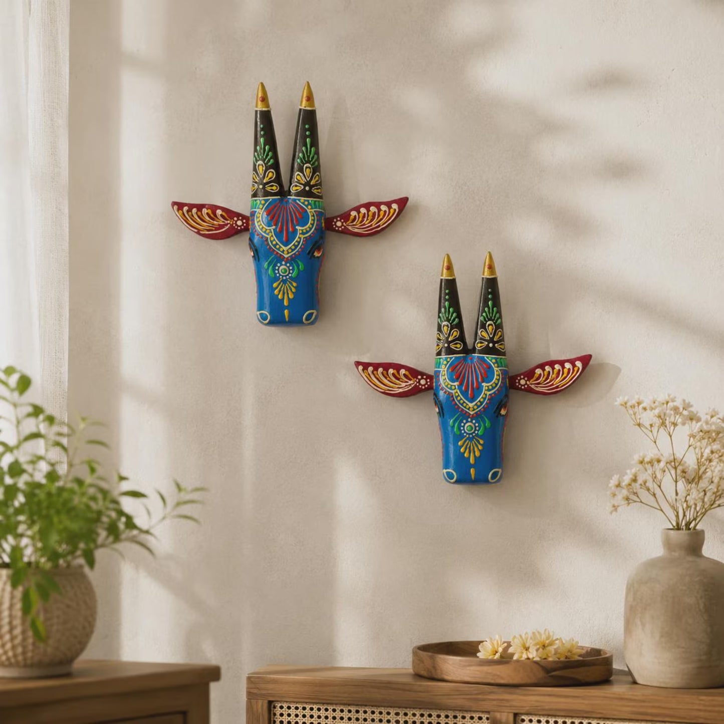 Rajasthani Cow Wall Art
Pooja Room Decor
Indian Spiritual Wall Hanging
Uphar Handicrafts