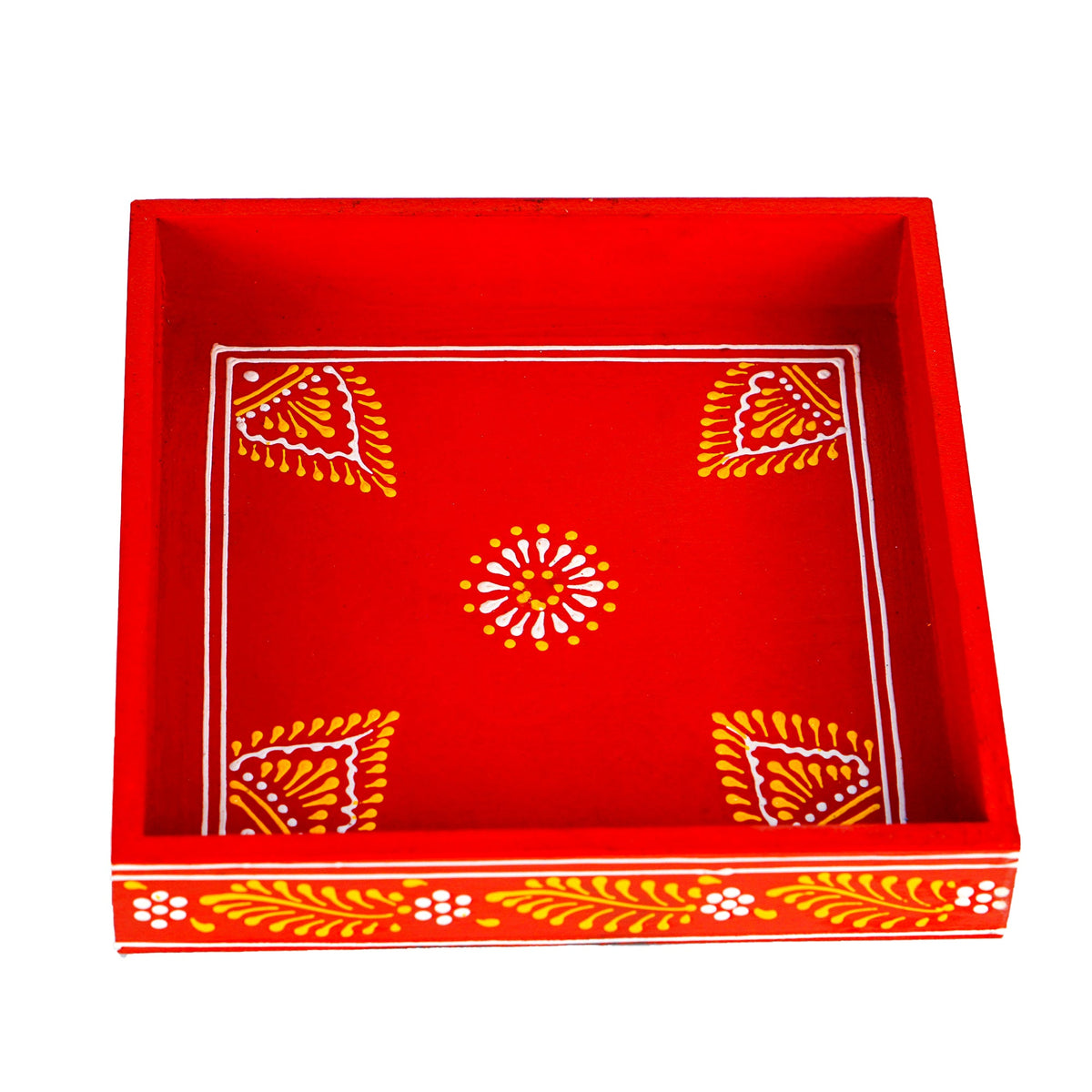 Rajasthani Multicolor Wooden Serving Box
Hand-Painted Traditional Indian Craft
Revolving Box with Multiple Compartments
Dry Fruit and Sweet Serving Organizer
Handmade Wooden Coffee Table Centerpiece
Ethnic Home Decor and Festive Gift
Uphar Handicrafts