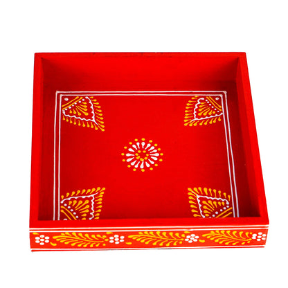 Rajasthani Multicolor Wooden Serving Box
Hand-Painted Traditional Indian Craft
Revolving Box with Multiple Compartments
Dry Fruit and Sweet Serving Organizer
Handmade Wooden Coffee Table Centerpiece
Ethnic Home Decor and Festive Gift
Uphar Handicrafts