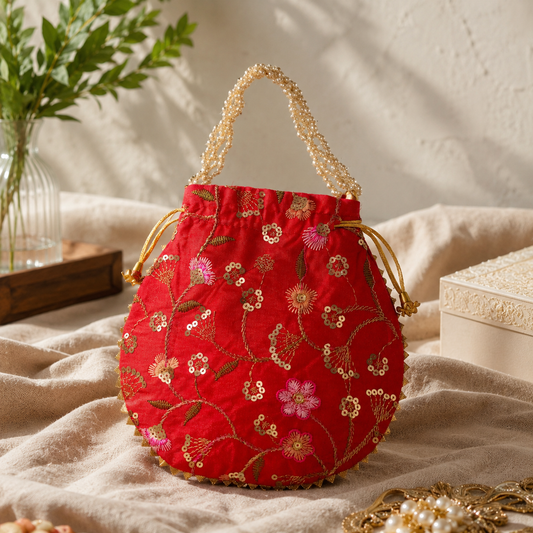 Traditional Indian Potli Bag
Classic Drawstring Style Potli Purse
Ethnic Wedding and Festive Accessory
Indian Potli Bag for Diwali
Traditional Party and Return Gift
Uphar Handicrafts
