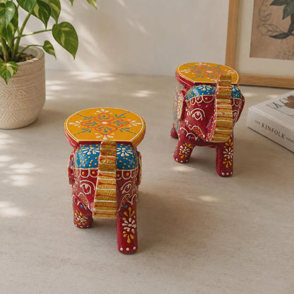 Traditional Indian Wooden Elephant Decor
Hand Painted Elephant Pair
authentic indian hand painting
Rajasthani Inspired Home Decor & Gifting
Uphar Handicrafts
