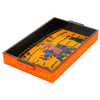 Wooden Rajasthani Elephant Trays
Hand Painted Decorative Serving Set
Three Wooden Trays in Different Sizes
Elephant and Rider Design
Traditional Indian Tabletop Decor
Uphar Handicrafts