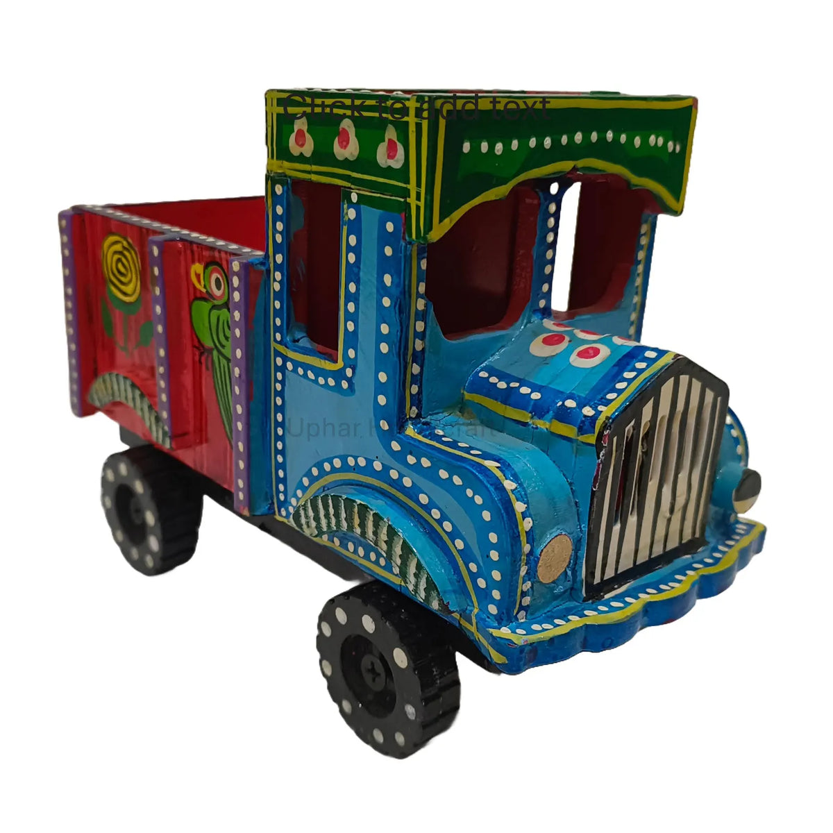 Wooden Truck Indian Folk Art Decor
Hand Painted Floral and Bird Design
Traditional Indian decor
Traditional Indian Home Decor
Uphar Handicrafts